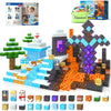 Frozen Toys Magnetic Blocks - Build Mine Magnet World Frozen & Lava Set, Magnetic Tiles Building Blocks Toddler STEM Sensory Out