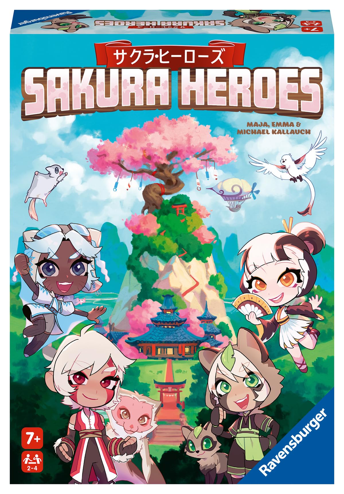 Ravensburger Sakura Heroes Dice Game for Anime Fans, Ages 7+, Pink, Cardboard & Plastic, Model 20957