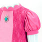 Syoimy Pink Princess Costume For Kids Princess Dresses For Toddler Girls Halloween Cosplay Party Dress Up 4T 5Years