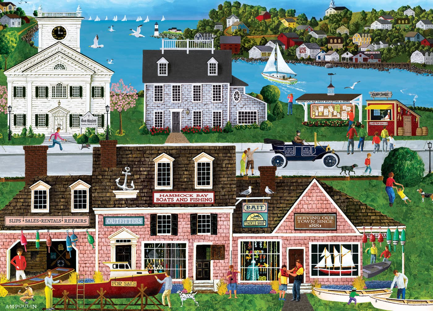 Masterpieces 1000 Piece Jigsaw Puzzle For Adults, Family, Or Youth - Hammock Bay - 19.25'X26.75'