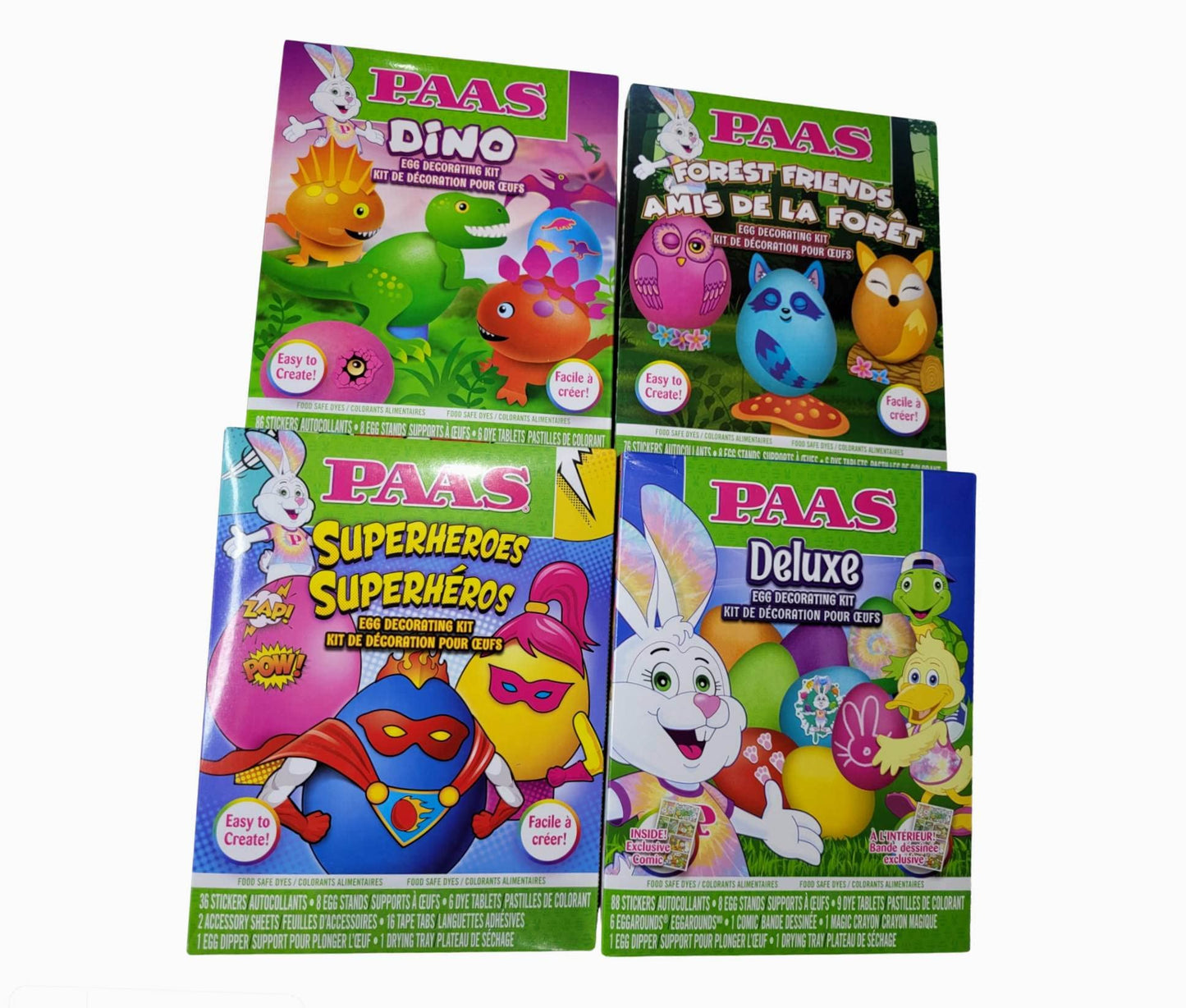 Paas Easter Egg Decorating Kit Variety Pack. Pack of 4. (Decorating Kits Will Vary)