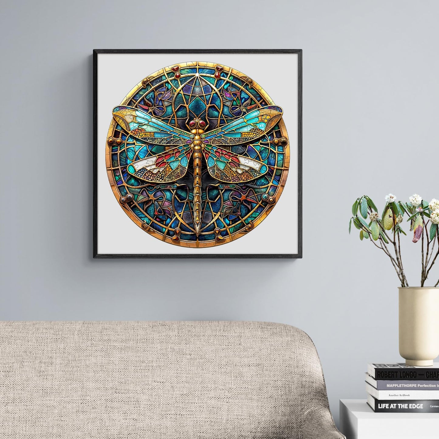 Wooden Puzzles For Adults, 100 Pieces Dragonfly Puzzles For Adults, Birthday Christmas Puzzle Gifts For Puzzle Lover, Jigsaw Puz