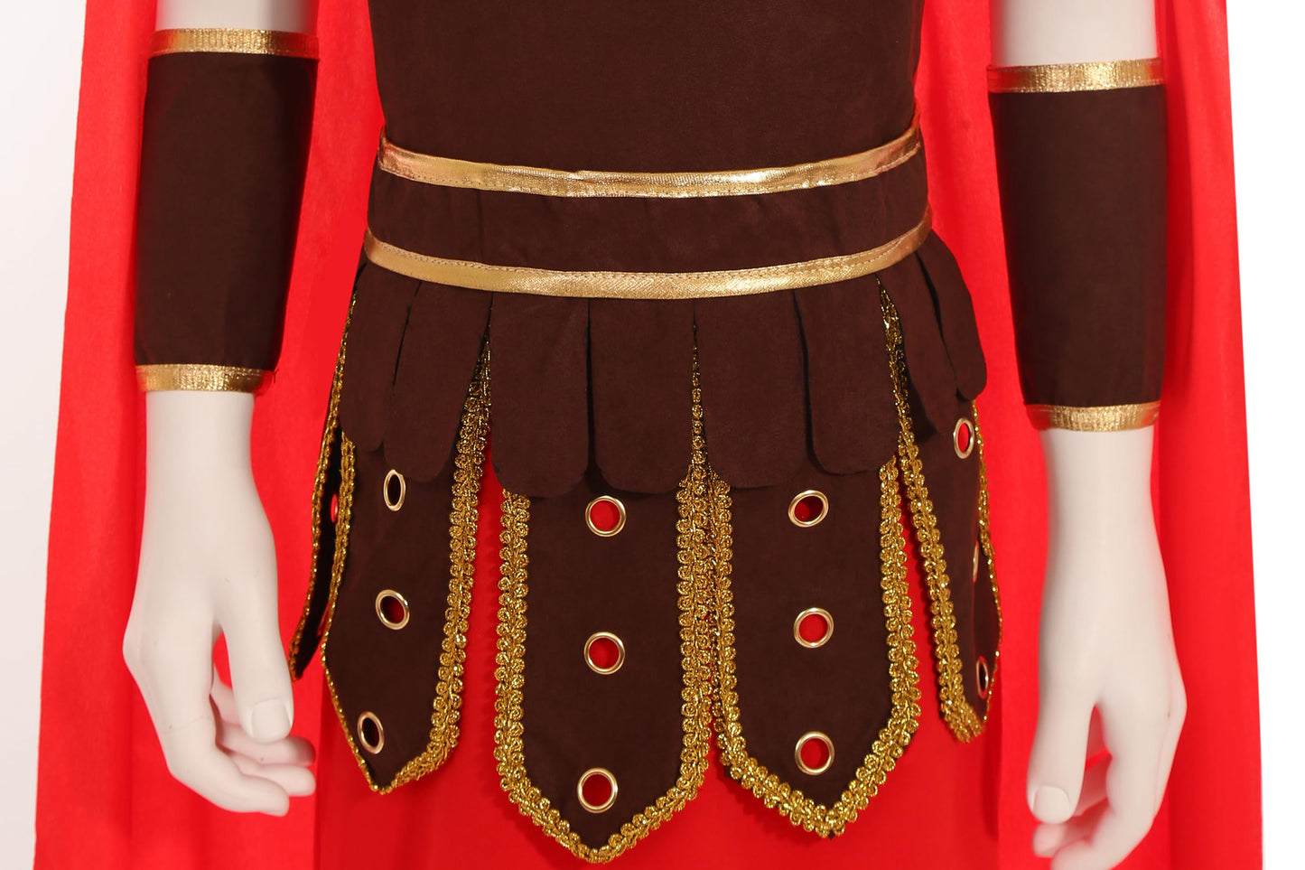 Frekuyrt Kids Warrior Costume Boys Roman Soldier Gladiator Costume Medieval Knight Costume For Halloween Party Dress Up (4-5 Yea