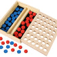 TOWO Wooden 4 in a Row Game - Classic Strategy Game for mature-themeds Children-Connect The 4 Discs of Same Colour in a Row - Travel Games Family Board Games Toys Gift for 6 Years Old Kids Boys Girls mature-themeds