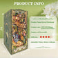 Diy Book Nook Kit, Diy Miniature Dollhouse Kit For Adults And Teens, Book Nook Bookshelf Insert Decor 3D Wooden Puzzle Bookend M