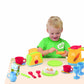 PlayGo 21 Pcs Breakfast Playset - Tea Maker & Toast Maker - Realistic Plastic Toy Cutlery- Tea Set - Toy Cooking Accessories - P