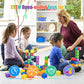 48Pcs Magnetic Blocks - 1.38 Inch Building Blocks For Toddlers, Stem Building Toys For Kids, Montessori Toys For 2 3 4 5 6+ Year Old, Magnet Sensory Travel Toys Christmas Birthday Gifts For Boys Girls