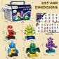 Temi Magnetic Robot Toy For 3-5 Years Old - Monster Blocks Stacking Transform Toys With Storage Box, Set For Kids Age 3 4 5 6 7 Years Old Boys, Christmas & Birthday Gift