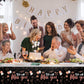 3 Pieces We Will Miss You Tablecloth Going Away Party Decorations Retirement Themed Table Cover Stars Disposable Plastic Table Cloth For Farewell Anniversary Party Supplies (Rose And Gold)