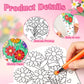 Moinchore 48 Pcs Fall Christmas Crafts Bouquet Color Your Own Paper Bouquet Coloring DIY Crafts Happy Teachers Mom Grandparent G