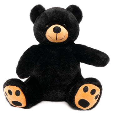 Weigedu Black Teddy Bear Stuffed Animals Plush Toys, Stuffed Black Bear, Teddy Bear Plush Toys For Boy Girl Kids Birthday