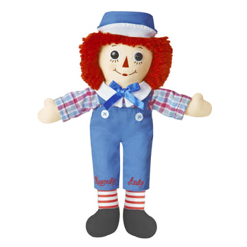 Aurora® Timeless Raggedy Ann & Raggedy Andy® Raggedy Andy Classic Stuffed Animal - Cherished Memories - Lasting Play - Multicolor 12 Inches