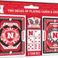 Masterpieces Officially Licensed NCAA Nebraska Cornhuskers 2-Pack Playing Cards & Dice Set for mature-themeds
