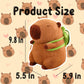 Kaizenjoy 9.8 Inch Capybara Plush Toy With Turtle Backpack, Cute Animal Plush, Cute Doll For Kids, For Girls/Boys, Anxiety Stuff