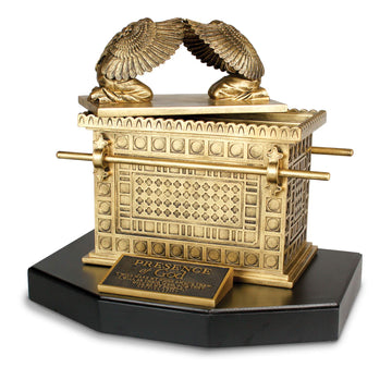 Lighthouse Christian Products Ark Of The Covenant Antique Gold Tone 14 X 12 Hand-Cast Resin Mounted Sculpture