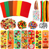 JULBEAR 36 Sets Fall Crafts Kits DIY Blank Foam Decorations Sets Leaf Foam Self-Adhesive Stickers Arts for Kids Autumn Thanksgiv