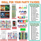 RoundFunny 133 Pcs Video Game Party Favors Gamer Birthday Party Decorations Gamer Cups Notebook Pencils Sharpener Keychain Slap