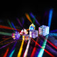 Hdcrystalgifts Set 2 Optical Glass X-Cube Prism Rgb Dispersion Prism For Physics Teaching,Photography Props (1.5Cm,2Cm)