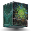TCGUARD Card Deck Box - Holds 100+ Single Sleeved Cards, Faux Leather, Light Green, 3.1"x3.2"x4.1", Ideal for MTG & T