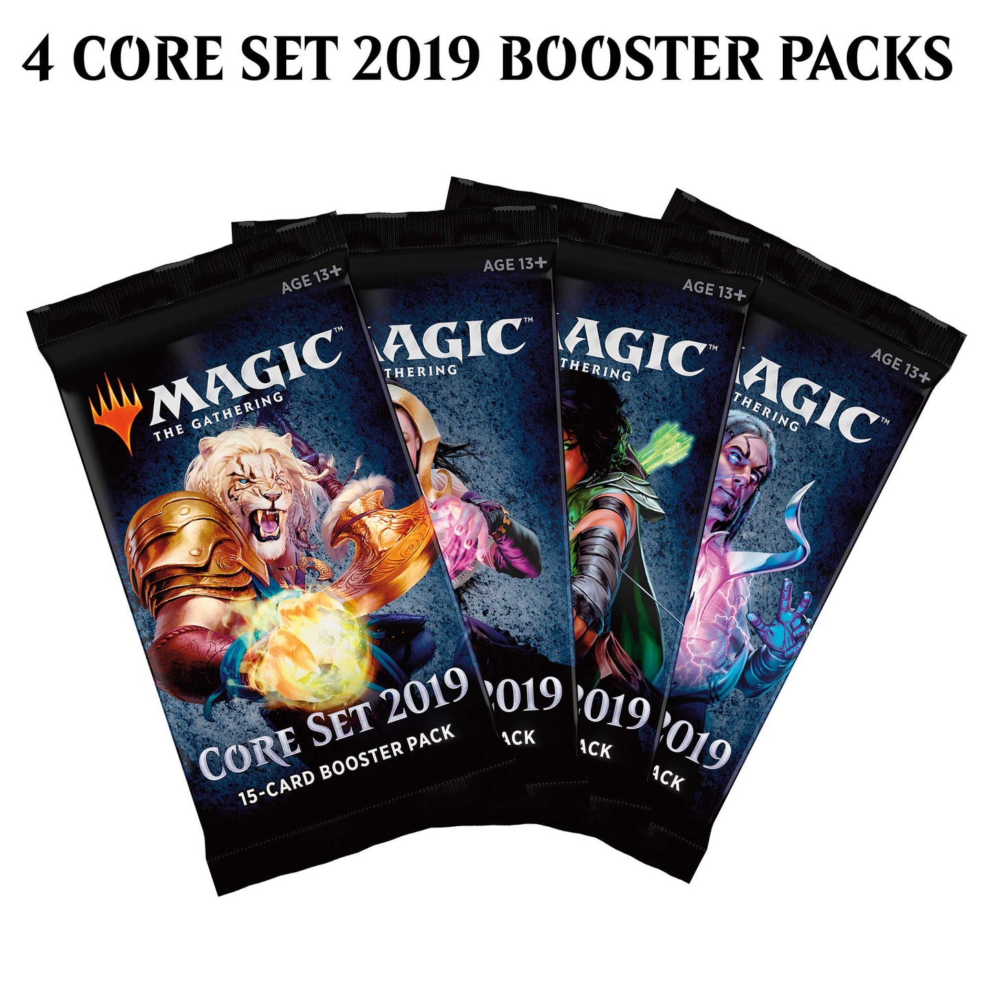 Magic: The Gathering Gift Pack 2018 | 4 Booster Packs | 5 Rare Creature Cards | 5 Foil Land Cards