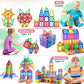 IGIVI Magnetic Tiles Building Blocks - 42 PCS STEM Toys for Kids 3+, Rainbow Color, Durable ABS Material, Perfect Birthday Gift