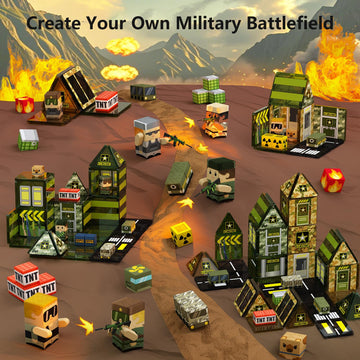 GobiDex 100PCS Magnetic Tiles Building Blocks for Kids, STEM Magnetic Blocks Building Toys with Army Men, Upgraded Magnets Birth