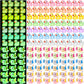 Barydat 100 Pcs Luminous Mini Resin Animals Bulk Glow In The Dark Resin Axolotls Tiny Ducks Miniature Figurines For Hide And See