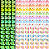 Barydat 100 Pcs Luminous Mini Resin Animals Bulk Glow In The Dark Resin Axolotls Tiny Ducks Miniature Figurines For Hide And See