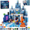 Annexfun Magnetic Blocks - 100 Pcs Build Blue Castle Christmas - Magnetic Toys For Montessori Toddler Christmas Birthday Gifts - Stem Sensory Toys For 3 4 9 10 Year Old Boys & Girls