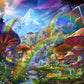 Funjigsawpuzzle'S Mushroom Puzzle 1000 Pieces Of The Mysterious Mushroom Village. An Exciting Mushroom Puzzles For Adults To Play And Explore. Discover All The Secrets In This Fantasy Puzzle