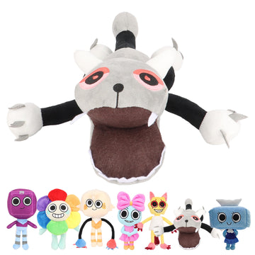CUIGSRO Dandy's World Plush, 11.4'' Dandy World Twisted Pebble Plush Toys for Fans and Friends(Gray)