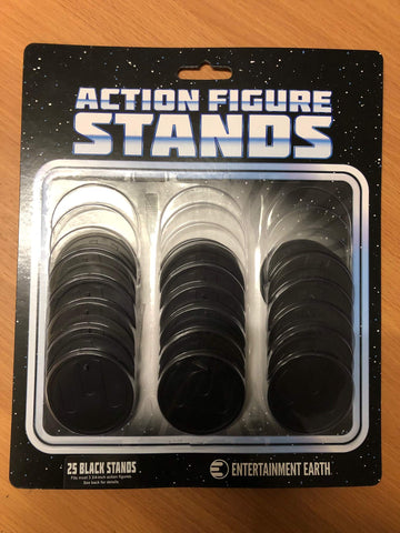 Entertainment Earth Action Figure Stand Pack of 25 Black Stands