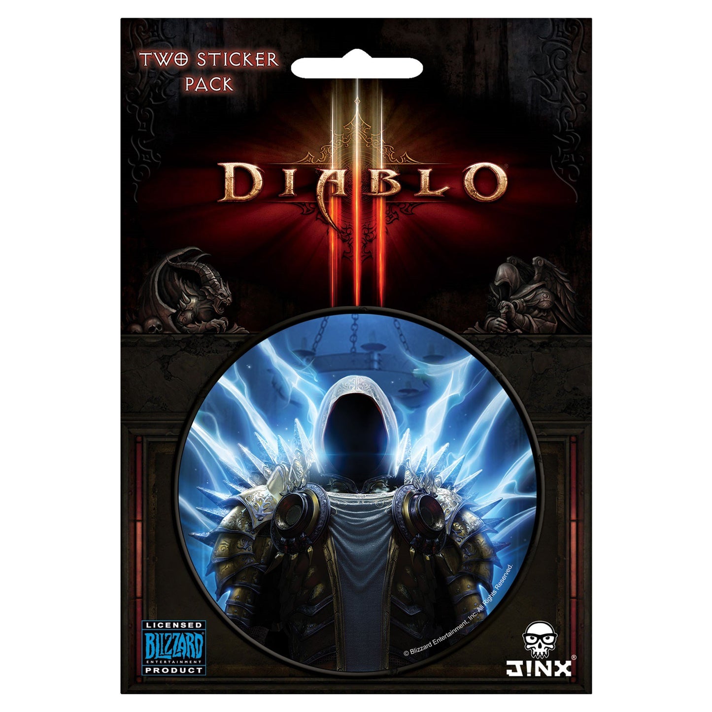 JINX Diablo III Tyrael Sticker, Multi-Colored, 3