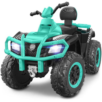 Elemara 2 Seater Kids Atv,Big Kids Ride On Atv Electric 4 Wheeler With 10Ah Battery, 4Mph Max Speed, Electric Car,Led Headlights