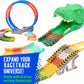 Extra 72 Track Pieces & 3 Glow Sticker Sheets Pack - Expand Your Racetrack Fun! Build Bigger, Race Faster, and Shine Brighter!