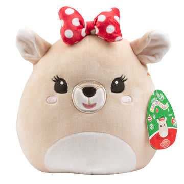 Squishmallows 8-Inch Clarice The Reindeer - Official Jazwares Plush - Collectible Soft & Squishy Stuffed Animal Toy - Add To You