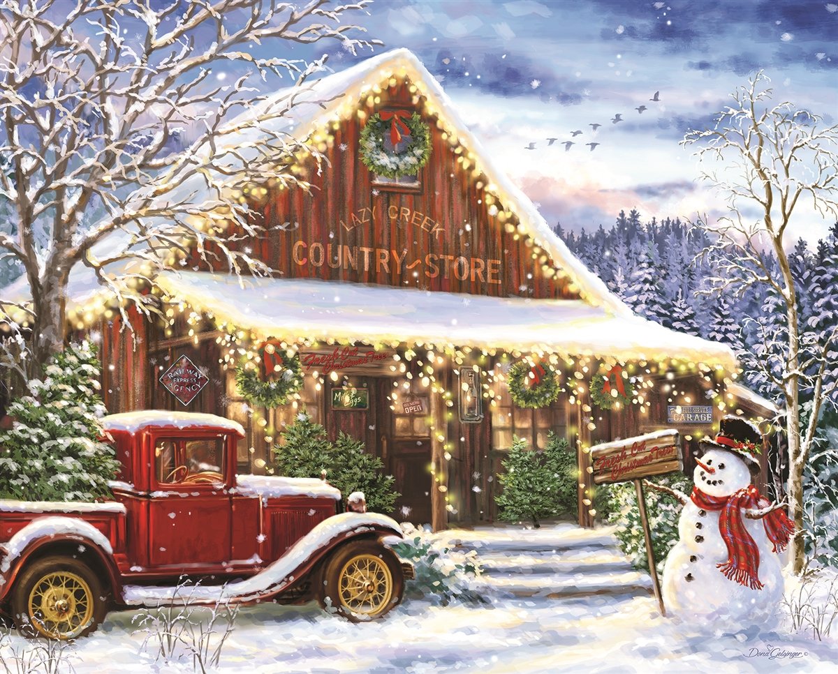 Springbok'S 1000 Piece Jigsaw Puzzle Lazy Creek Country Store - Made In Usa