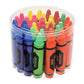 Lot Of 36 Assorted Color Crayon Shaped Erasers