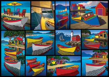 Ravensburger 1000Pc On The Water Jigsaw Puzzle - Realistic Style, 27 X 20 Cm, 1 Set, 1000 Pieces, Age 14+