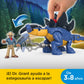 Fisher-Price Imaginext Jurassic World Dinosaur Toy Stegosaurus & Dr. Alan Grant Figure Set for Pretend Play Preschool Kids Ages