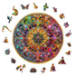Wooden Puzzles For Adults - Mandala Wooden Puzzle, Unique Dreamland Wooden Jigsaw Puzzles For Adults, Wood Puzzles Adult, Perfec