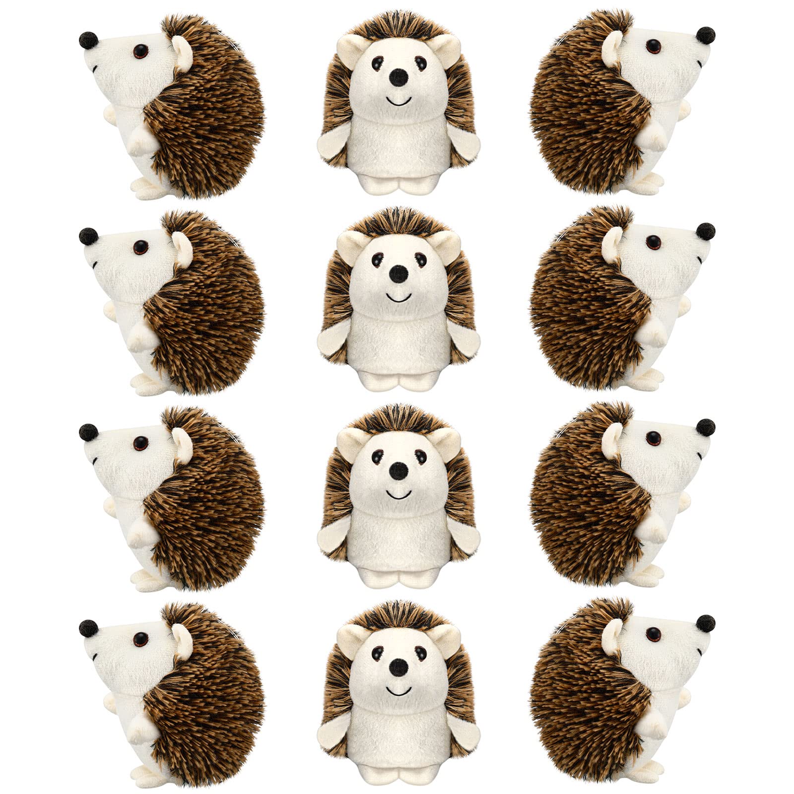 12 Pcs Mini Hedgehog Bulk Plush Stuffed Animal 4 Inch Hedgehog Plush Stuffed Toy Easter Decoration Diy Keychain Accessories Kid