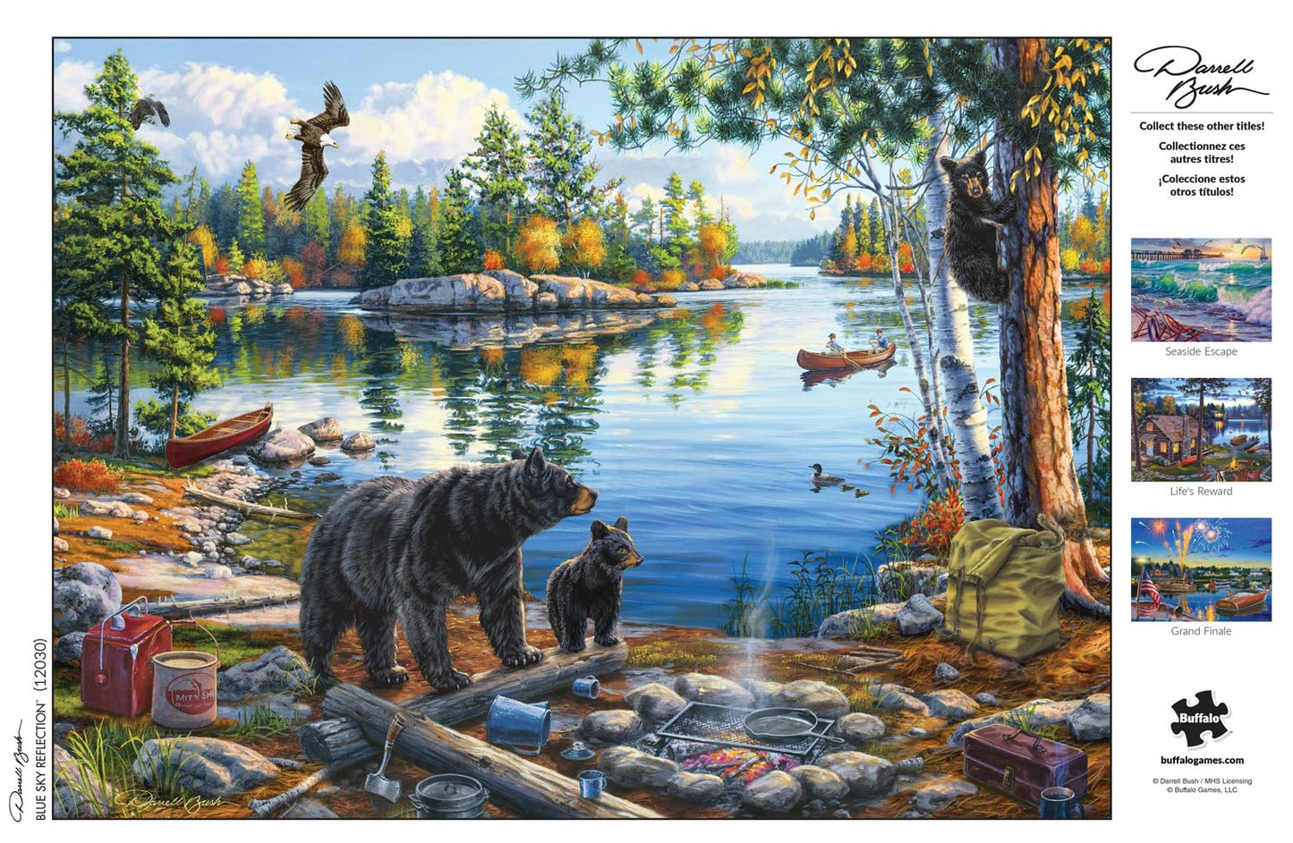 Buffalo Games - Darrell Bush - Blue Sky Reflection - 1000 Piece Jigsaw Puzzle For Adults -Challenging Puzzle Perfect For Game Nights - Finished Size Is 26.75 X 19.75