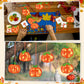 Chiisong 24 Sets Religious Pumpkin Crafts Kit DIY Tissue Paper Sign Crafts for Back to School Fall Harvest Thanksgiving Religiou