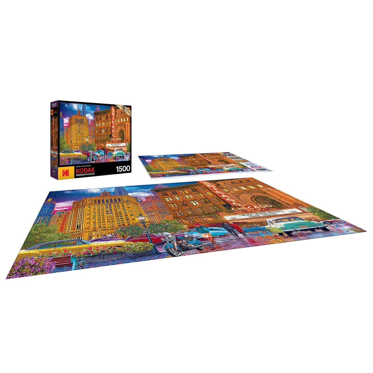 Roseart - Kodak Premium - Chicago - 1500 Piece Jigsaw Puzzle For Adults