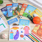 Faccito 24 Pcs Sports Coloring Mini Books Bulk Football Volleyball Baseball Basketball Painting Book DIY Art Drawing Activity Bo