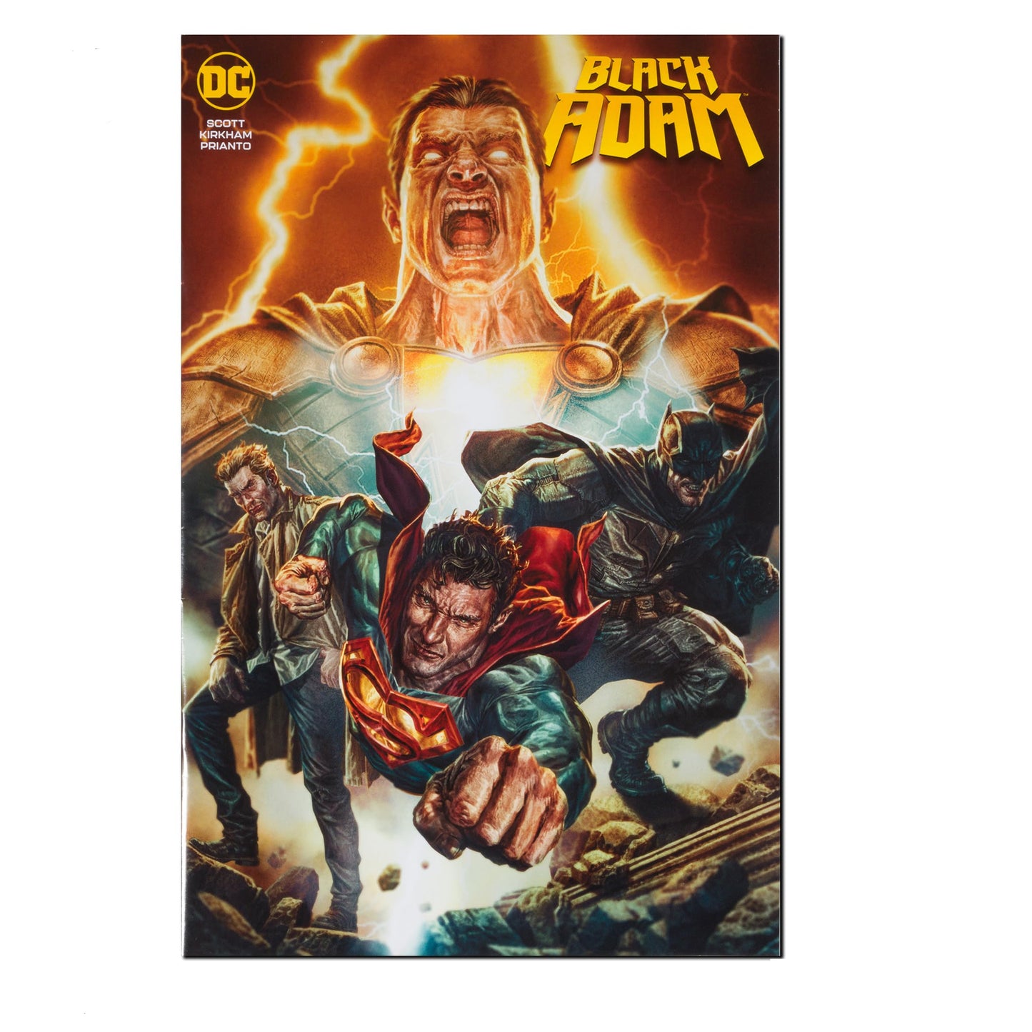 McFarlane Toys - DC Direct 7IN Figure with Comic - Black ADAM WV1 - John Constantine, Multicolor