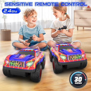 MIXSHAKE Remote Control Car for Boys 4-7, Mini RC Racing Cars for Kids Ages 3 and up, 2.4Ghz Beginners RC Cars with Cool Light a