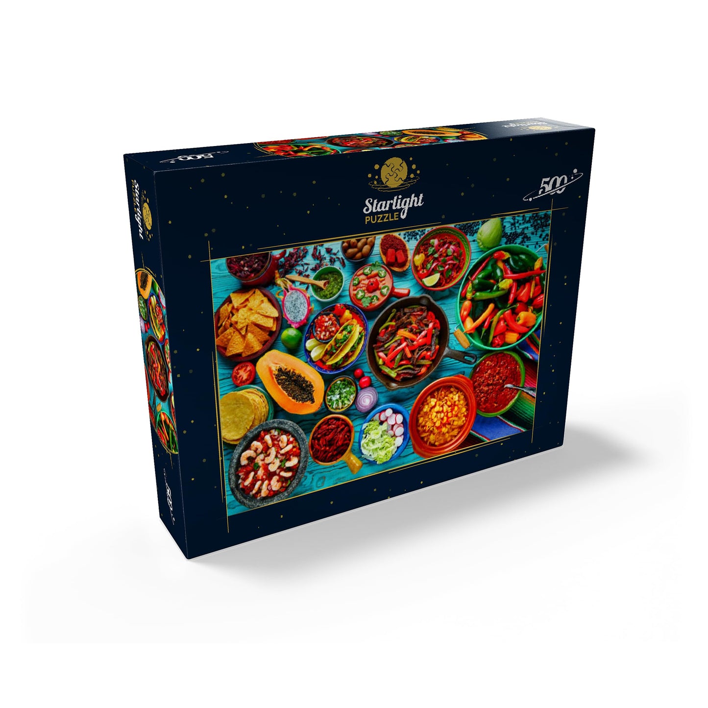 Mypuzzle Mexican Food - Premium 500 Piece Jigsaw Puzzle - Made In Usa