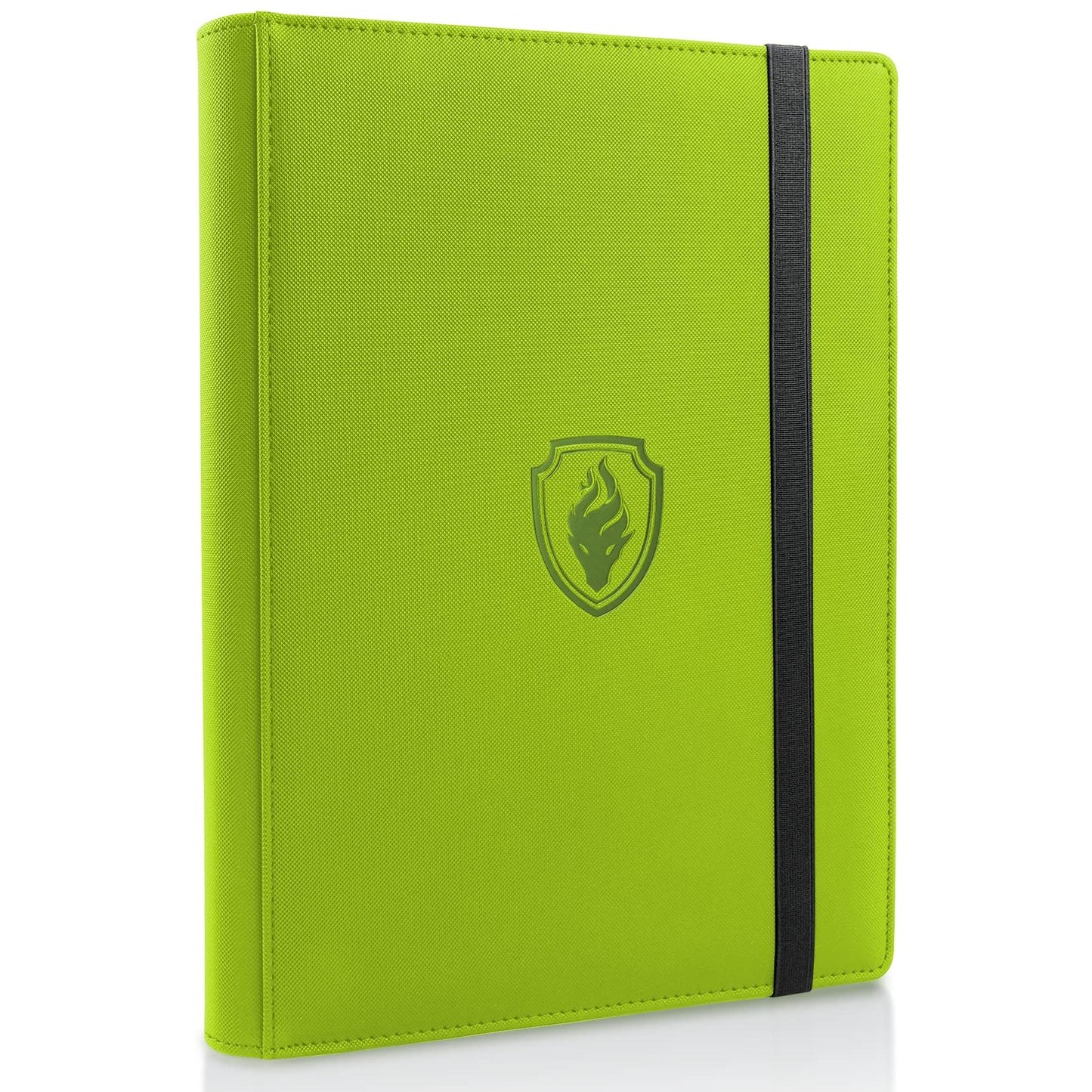 enhanced Card Binder 9 Pocket  Fabmaker PU Cover Trading Card Binder for 360 Cards  Sturdy Card Collection Album  Card Holder Folders for YuGiOh  MTG  TCG  Game Cards & Sports Cards  Green